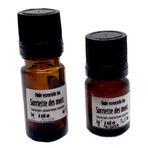 huile essentielle bio de sarriette des montagnes 5ml et 2,5ml